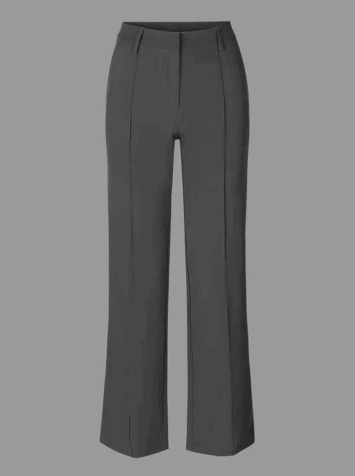 Women's Classic High Waist Wide Leg Trousers with Tailored Fit