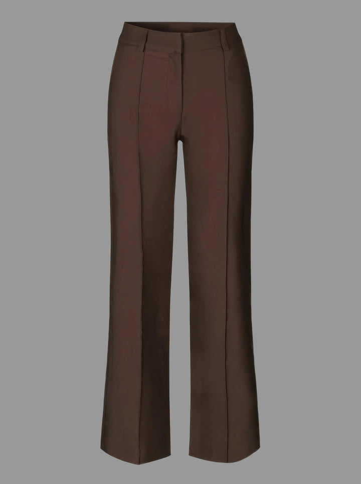 Women's Classic High Waist Wide Leg Trousers with Tailored Fit