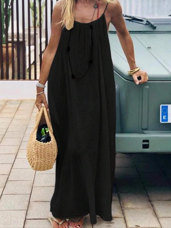 Ivy | Women's Elegant Breathable Backless Maxi Dress-Metro Lane Plaza