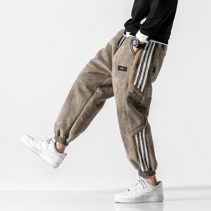 Men's Warm Jogging Pants with Sherpa Lining – Urban Style-Metro Lane Plaza
