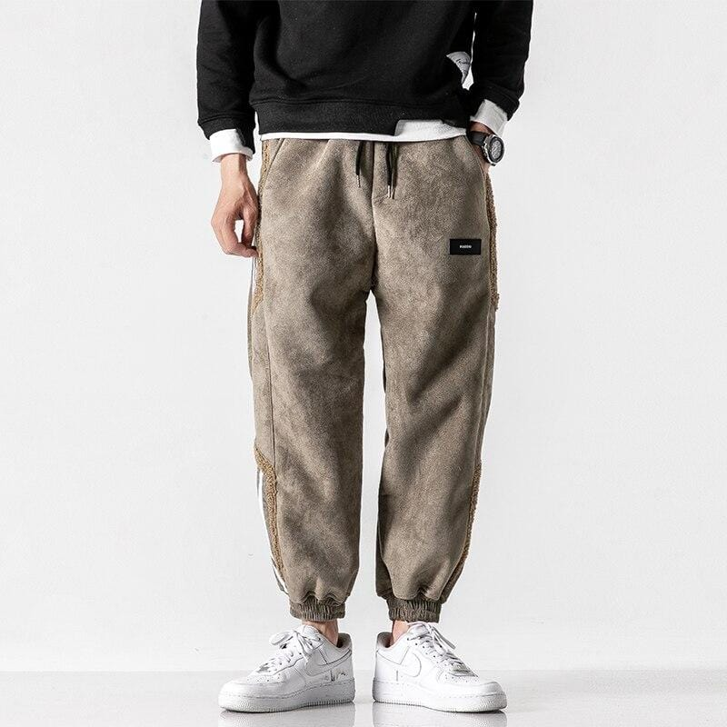 Men's Warm Jogging Pants with Sherpa Lining – Urban Style-Metro Lane Plaza