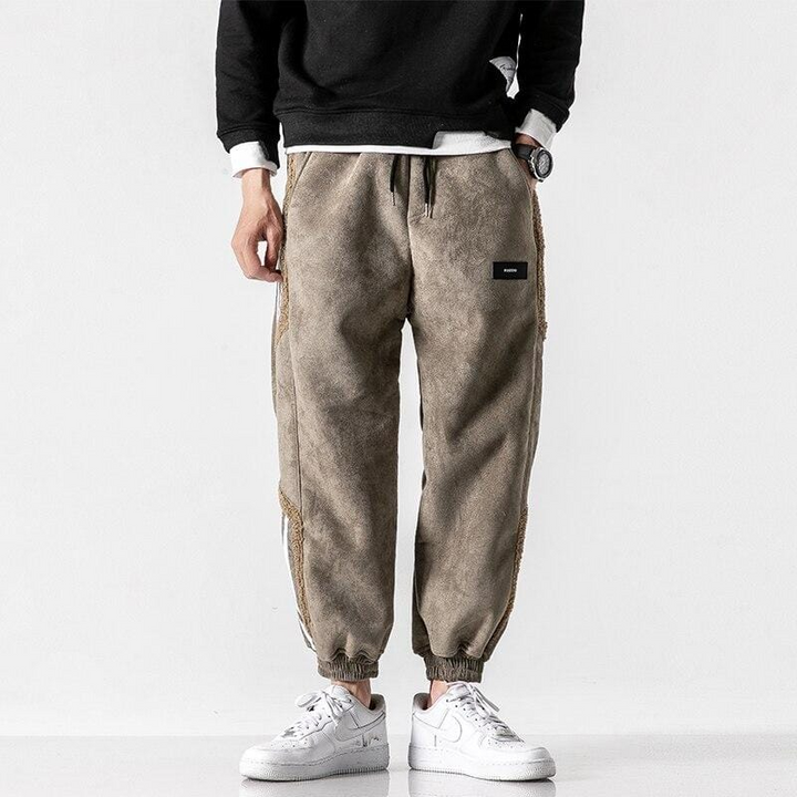 Men's Warm Jogging Pants with Sherpa Lining – Urban Style-Metro Lane Plaza
