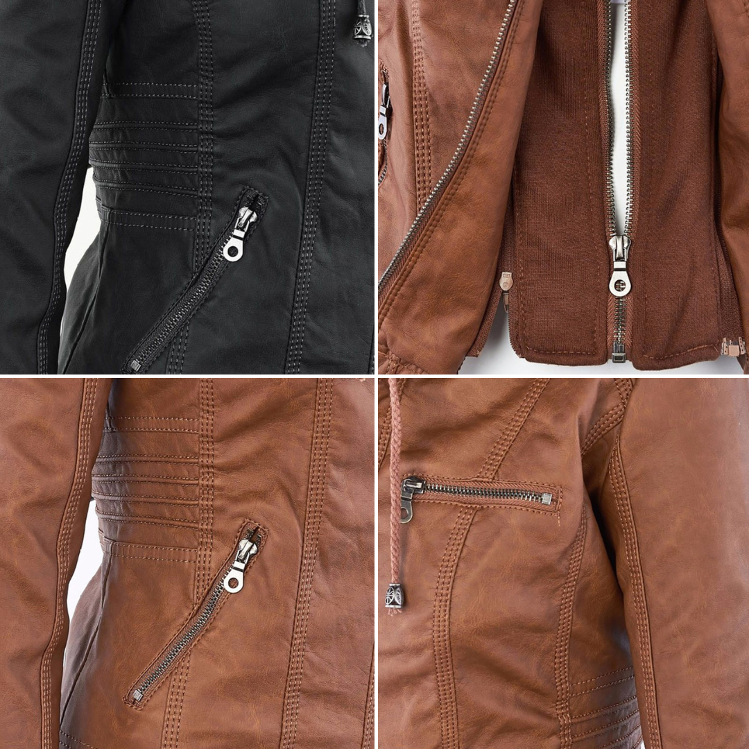 Stylische ultimative Damenlederjacke