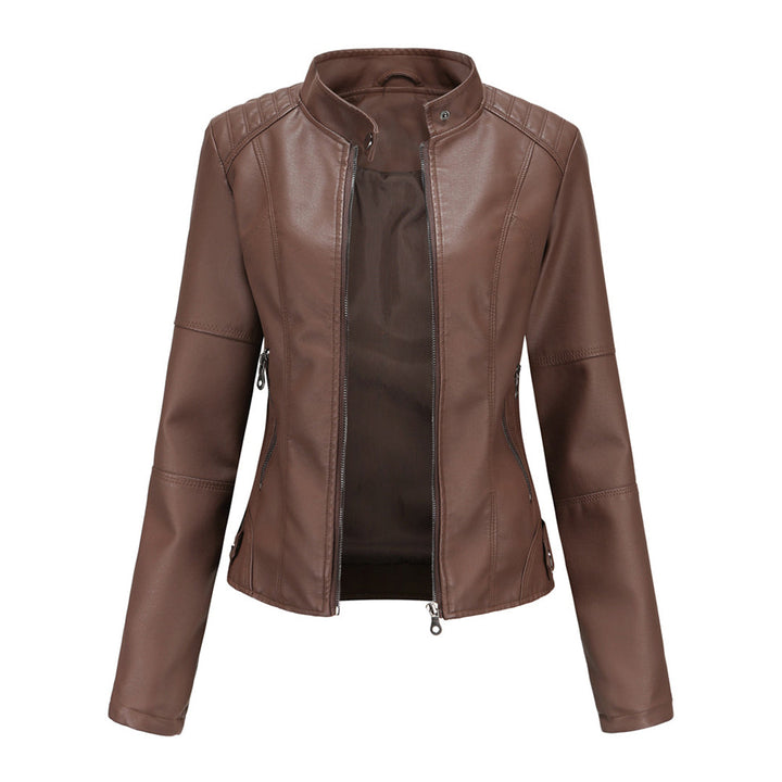 Women's Stylish Custom Leather Jacket-Metro Lane Plaza