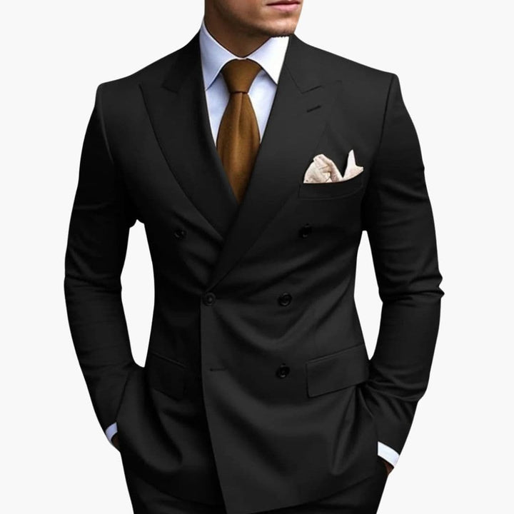 Men's Slim Fit Two-Piece Suit Set-Metro Lane Plaza