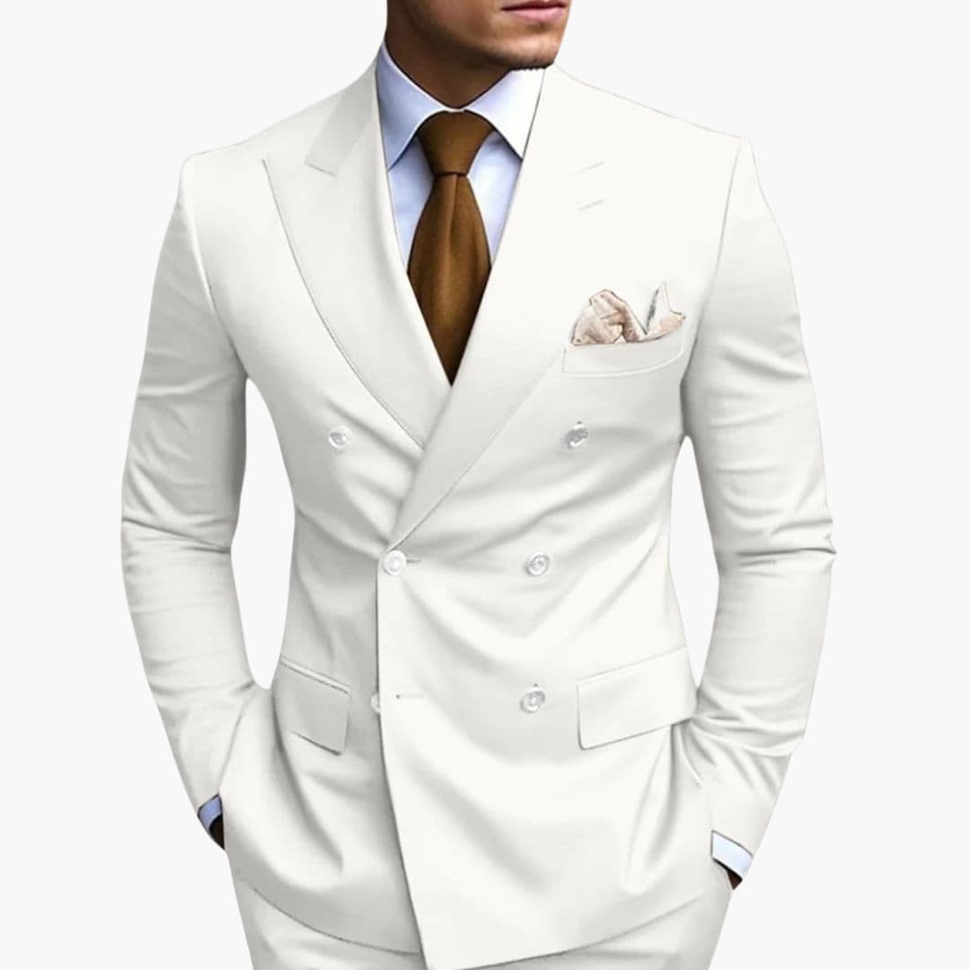 Men's Slim Fit Two-Piece Suit Set-Metro Lane Plaza