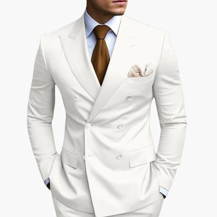 Men's Slim Fit Two-Piece Suit Set-Metro Lane Plaza