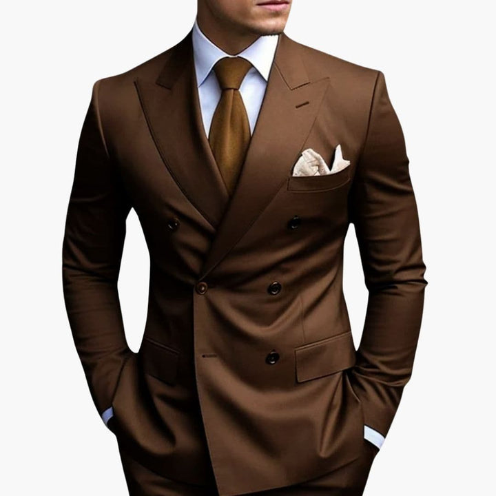 Men's Slim Fit Two-Piece Suit Set-Metro Lane Plaza
