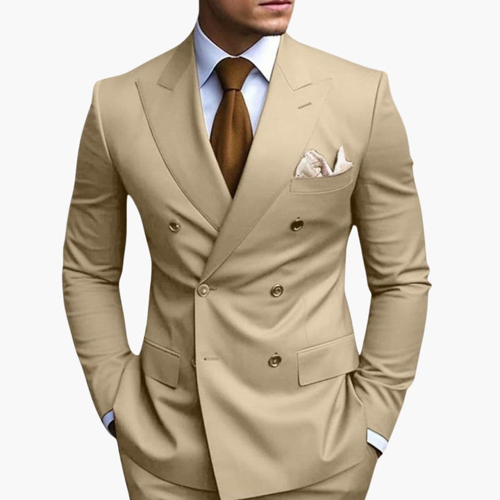 Men's Slim Fit Two-Piece Suit Set-Metro Lane Plaza