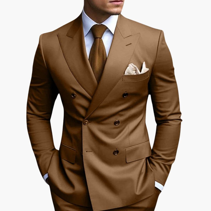 Men's Slim Fit Two-Piece Suit Set-Metro Lane Plaza