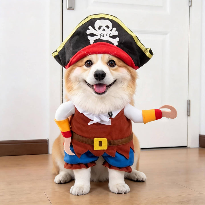 Fato assustador de cão para mulheres, com braços acolchoados, para diversão no Halloween
