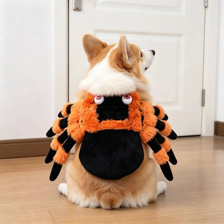 Fato assustador de cão para mulheres, com braços acolchoados, para diversão no Halloween