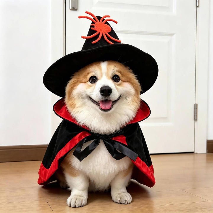 Fato assustador de cão para mulheres, com braços acolchoados, para diversão no Halloween
