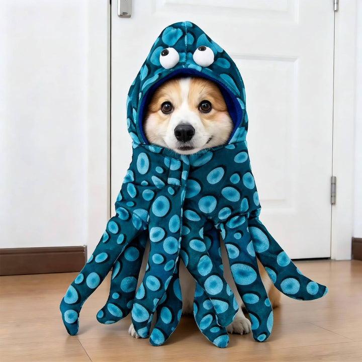Fato assustador de cão para mulheres, com braços acolchoados, para diversão no Halloween