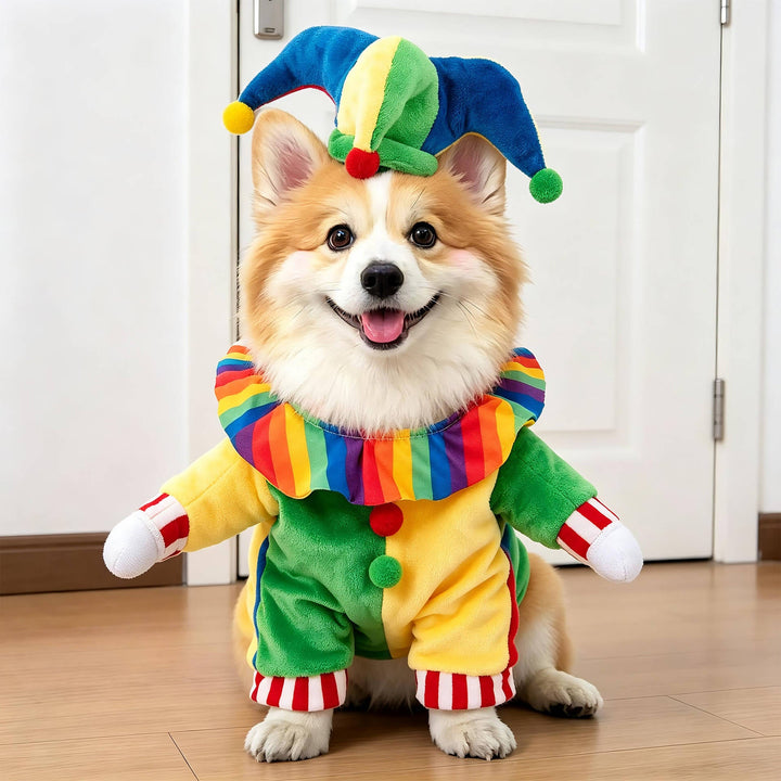 Fato assustador de cão para mulheres, com braços acolchoados, para diversão no Halloween
