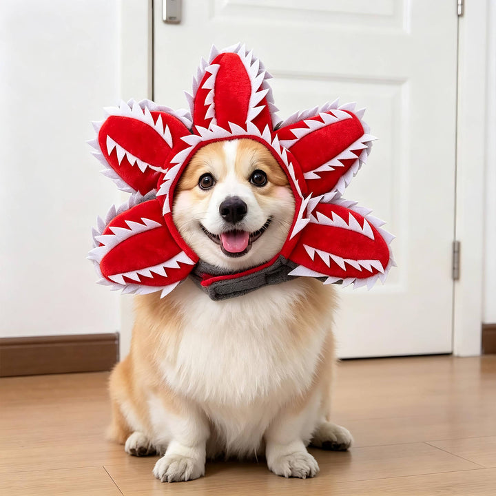 Fato assustador de cão para mulheres, com braços acolchoados, para diversão no Halloween