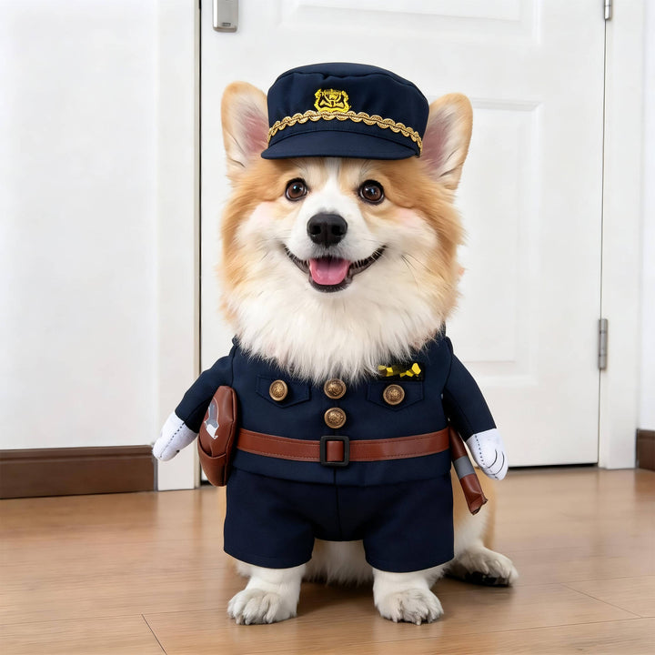 Fato assustador de cão para mulheres, com braços acolchoados, para diversão no Halloween