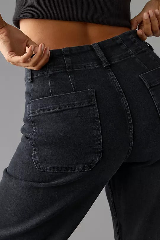 Estelle | Women's High Waist Stretchy Jeans-Metro Lane Plaza