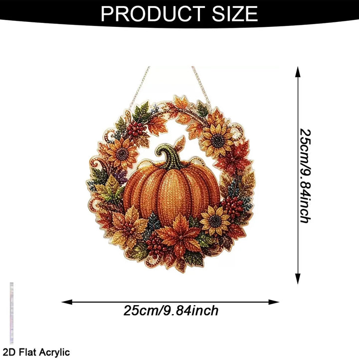 Women's Autumn Diamond Painting Suncatcher Kit with Rhinestones