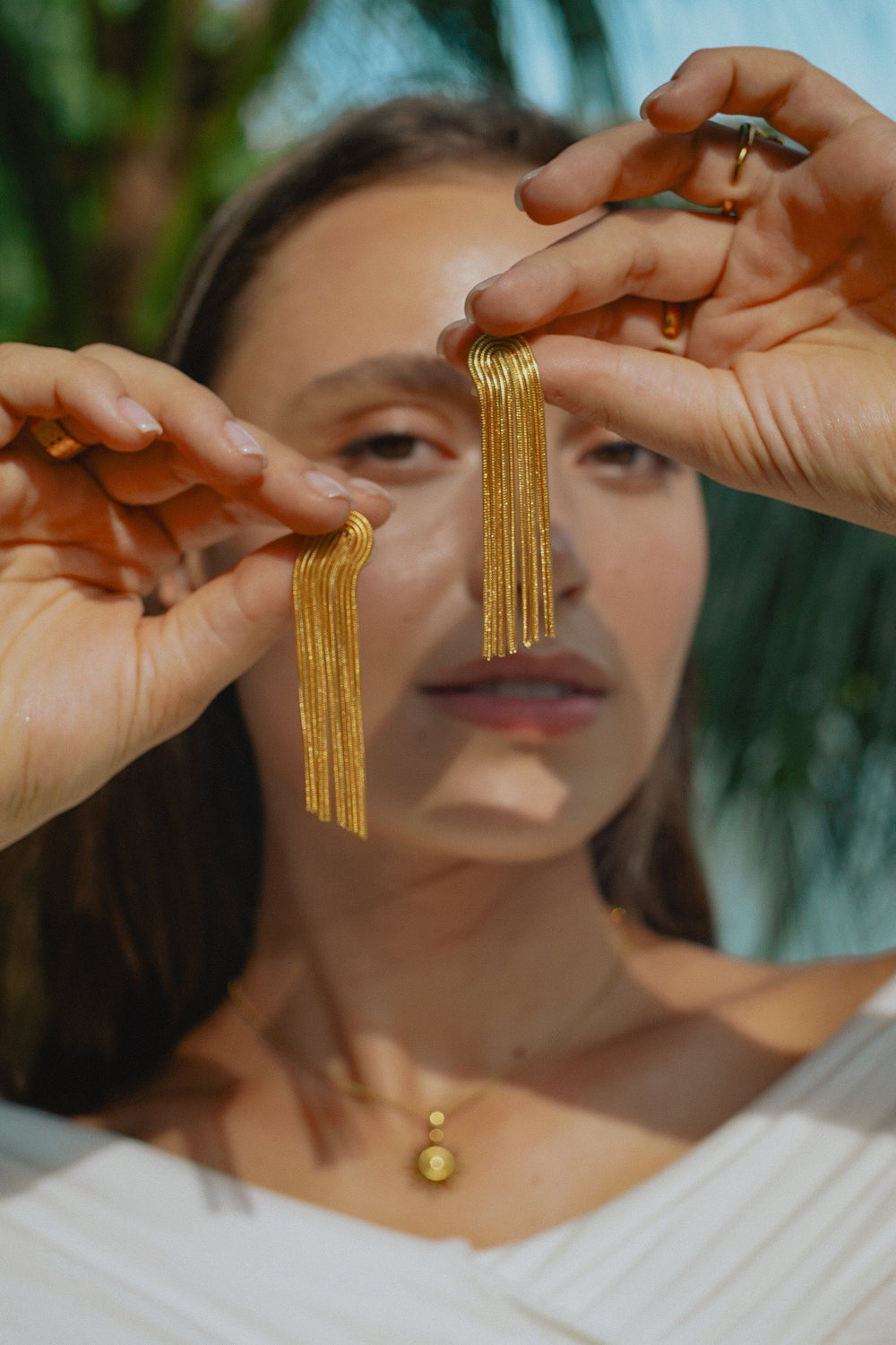 Elegant Gold Tassel Earrings for Women | GlamourGold-Metro Lane Plaza