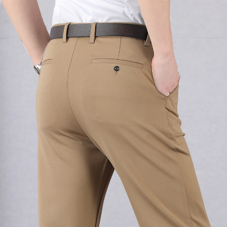 Lorenzo | Men's Stylish Comfortable Stretch Pants-Metro Lane Plaza