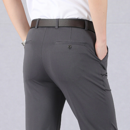 Lorenzo | Men's Stylish Comfortable Stretch Pants-Metro Lane Plaza