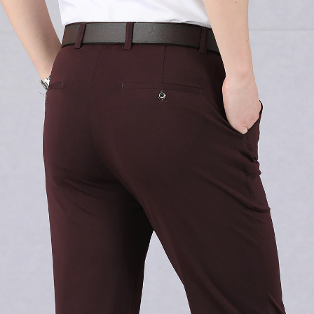 Lorenzo | Men's Stylish Comfortable Stretch Pants-Metro Lane Plaza