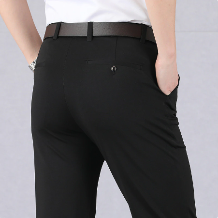 Lorenzo | Men's Stylish Comfortable Stretch Pants-Metro Lane Plaza