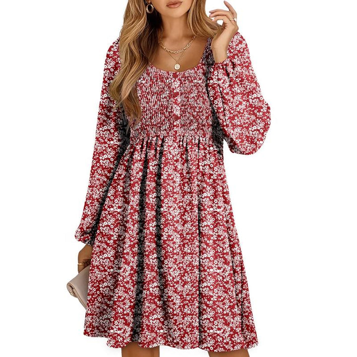 Daisy | Women's Smocked Empire-Waist Mini Dress-Metro Lane Plaza