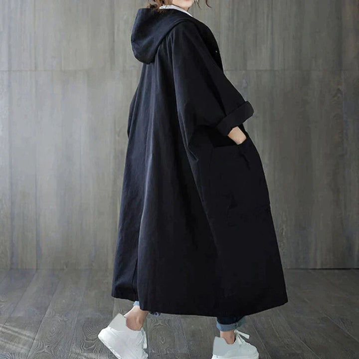 Jessica | Women's Lightweight Versatile Oversized Trench Coat-Metro Lane Plaza