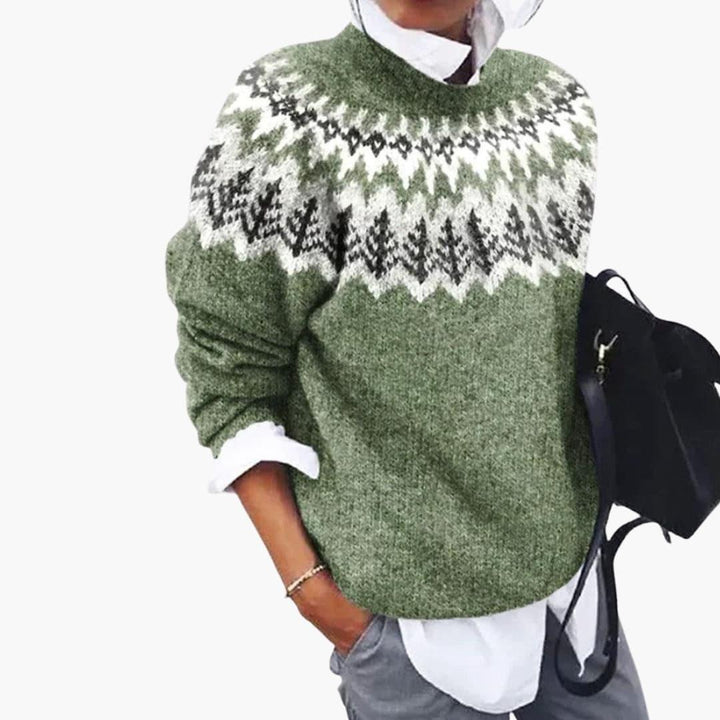 ribstrikket sweater til kvinder