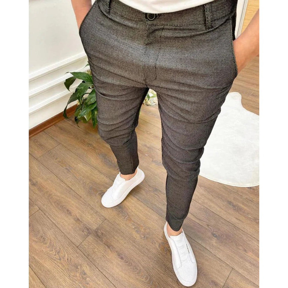 Roman | Men's Slim Fit Trousers-Metro Lane Plaza