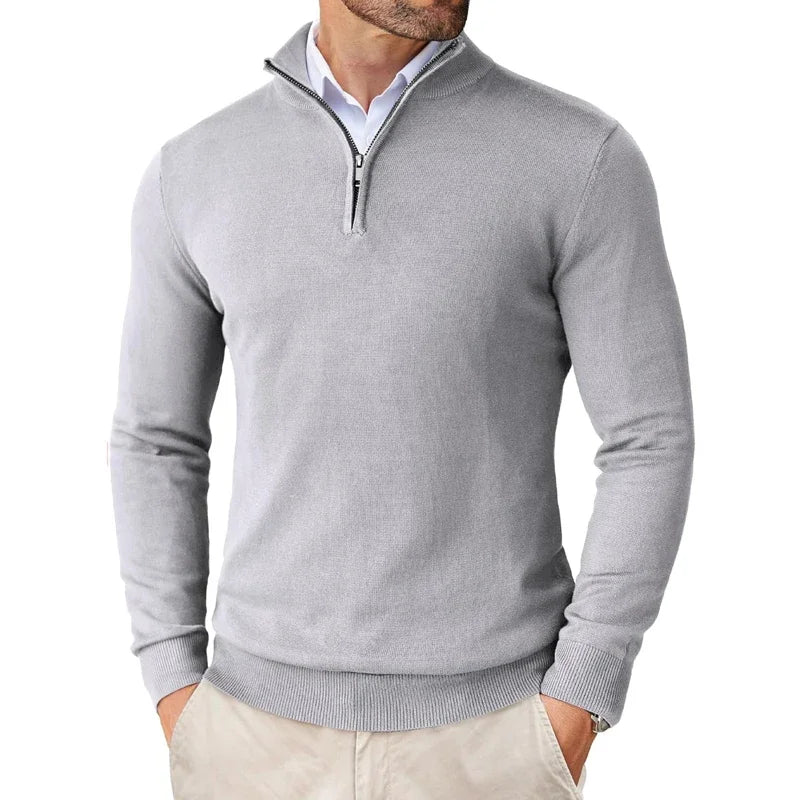 Arden | Men's Modern Comfortable Half-Zip Sweater-Metro Lane Plaza