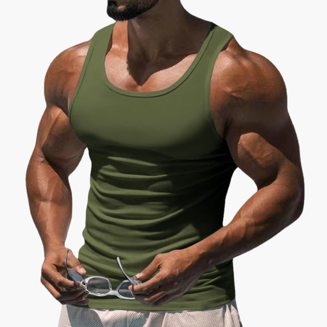 Men's Athletic Sleeveless Breathable Tank Top-Metro Lane Plaza