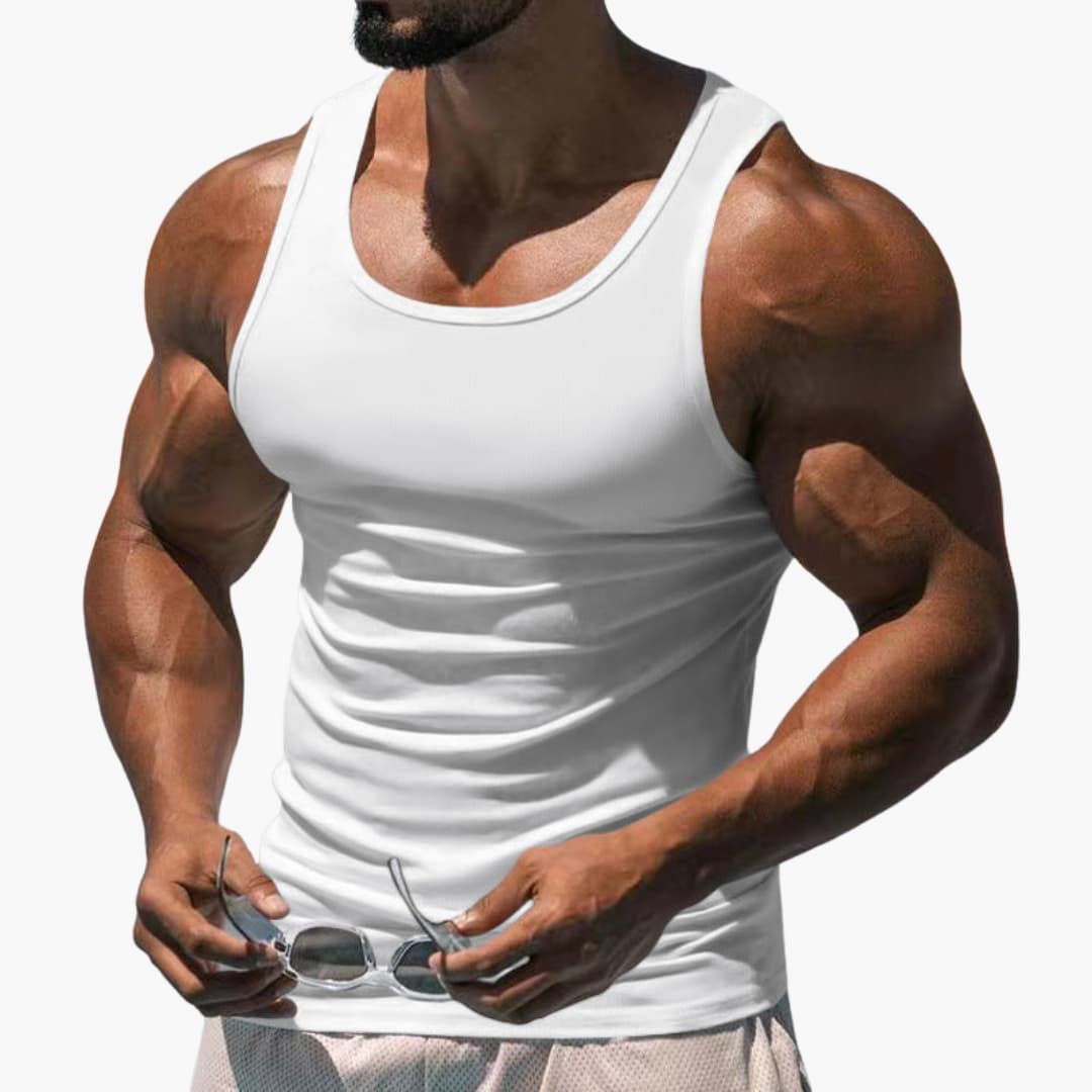 Men's Athletic Sleeveless Breathable Tank Top-Metro Lane Plaza