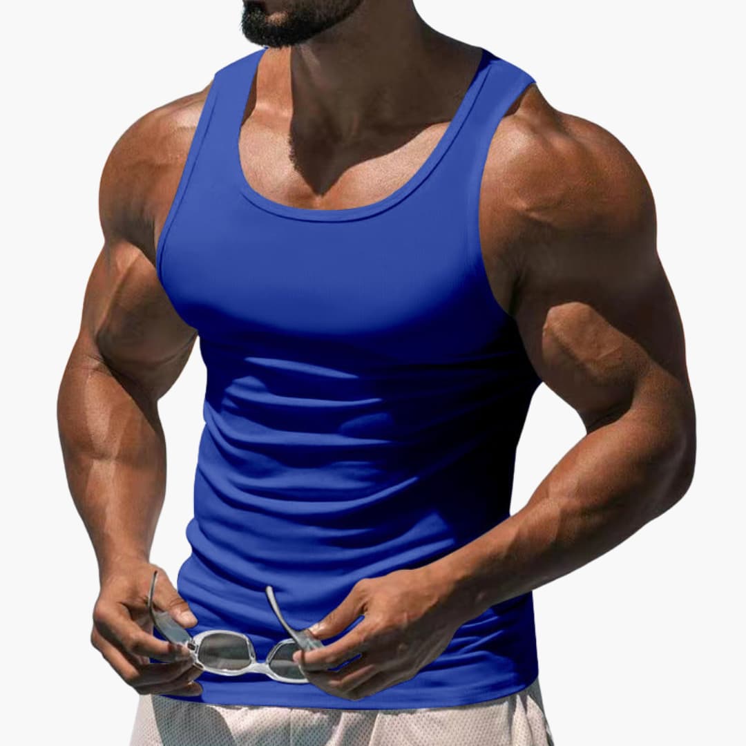 Men's Athletic Sleeveless Breathable Tank Top-Metro Lane Plaza