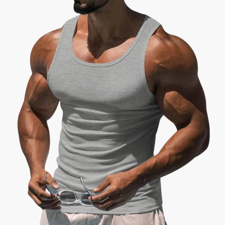 Men's Athletic Sleeveless Breathable Tank Top-Metro Lane Plaza