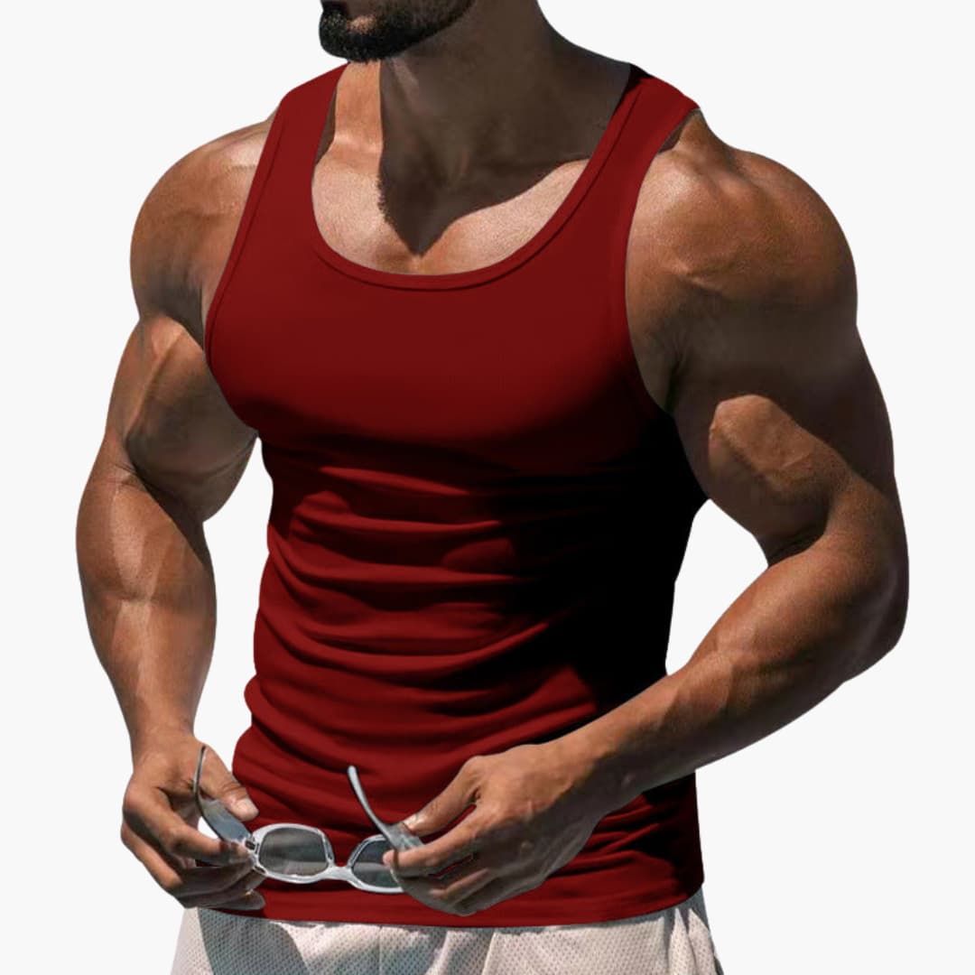 Men's Athletic Sleeveless Breathable Tank Top-Metro Lane Plaza