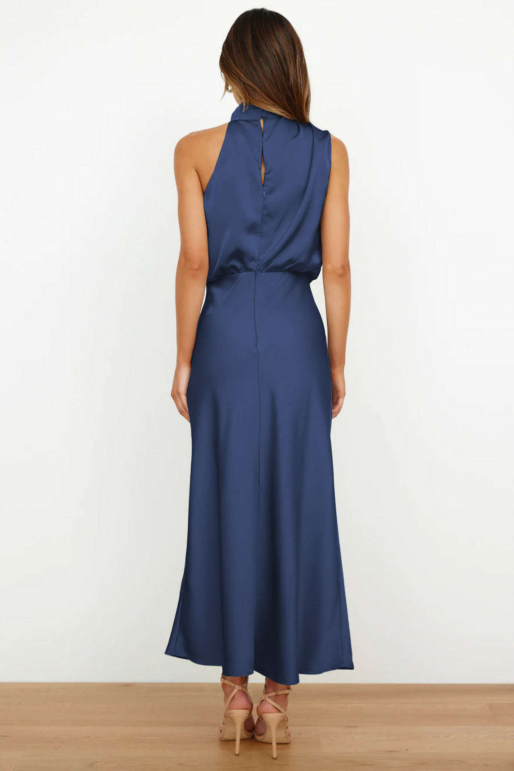 Diane | Women's Satin Maxi Dress-Metro Lane Plaza