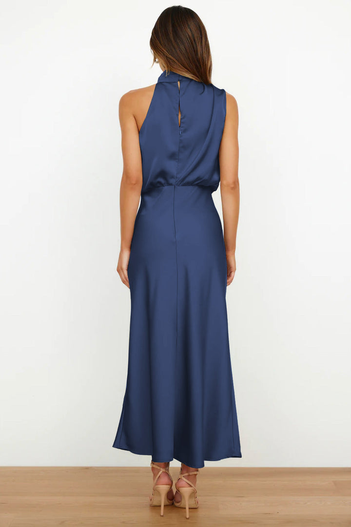 Diane | Women's Satin Maxi Dress-Metro Lane Plaza