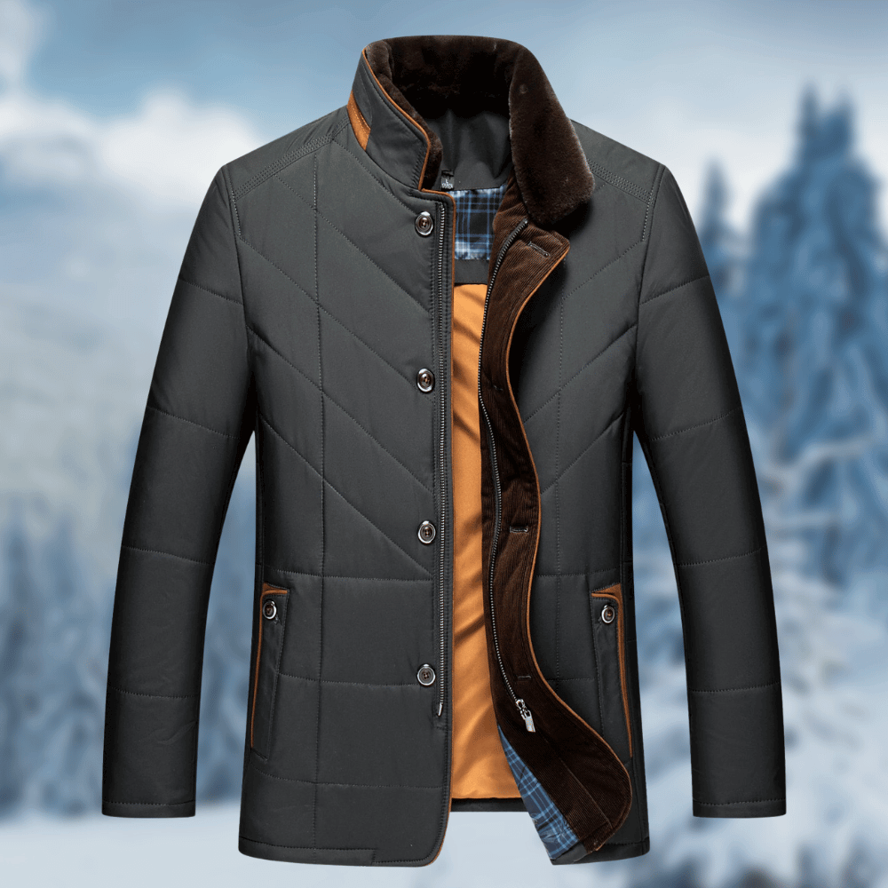 Men's Diamond Quilted Puffer Jacket