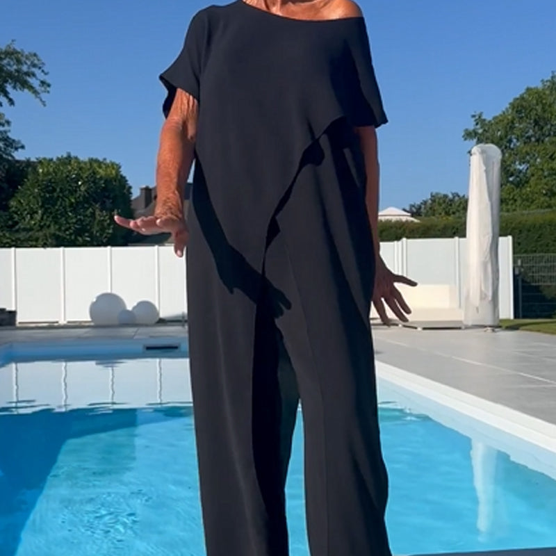 Diane | Women's Trendy Loungewear Two-Piece Set-Metro Lane Plaza