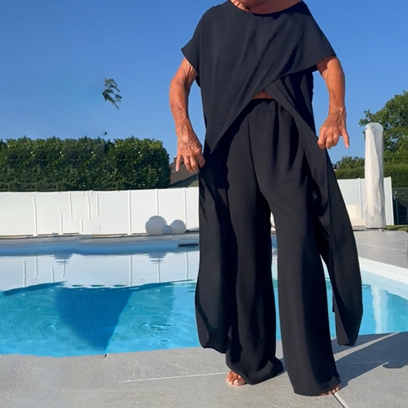 Diane | Women's Trendy Loungewear Two-Piece Set-Metro Lane Plaza