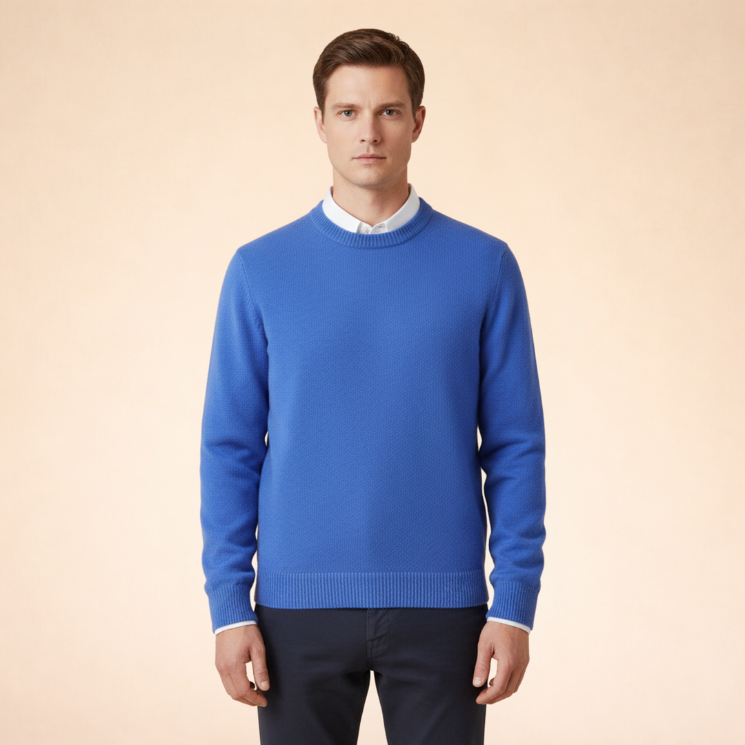 Logan | Men's Elegant Timeless Cashmere Sweater-Metro Lane Plaza