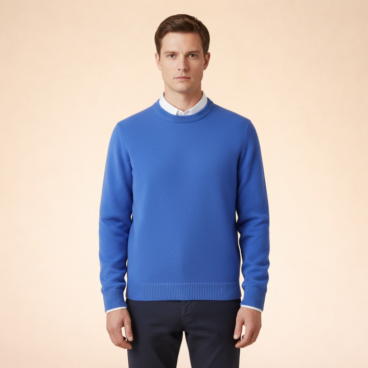 Logan | Men's Elegant Timeless Cashmere Sweater-Metro Lane Plaza
