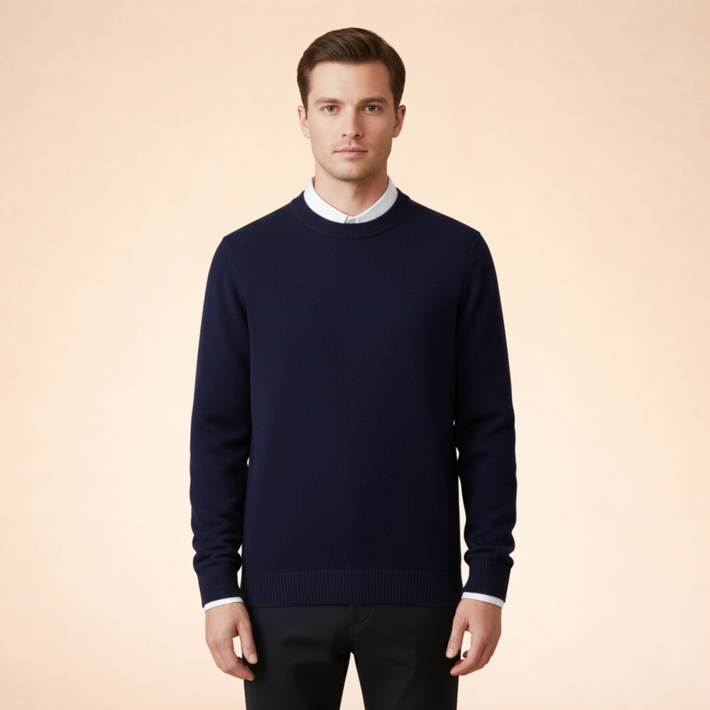 Logan | Men's Elegant Timeless Cashmere Sweater-Metro Lane Plaza