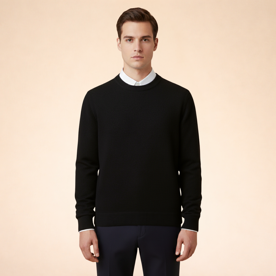 Logan | Men's Elegant Timeless Cashmere Sweater-Metro Lane Plaza