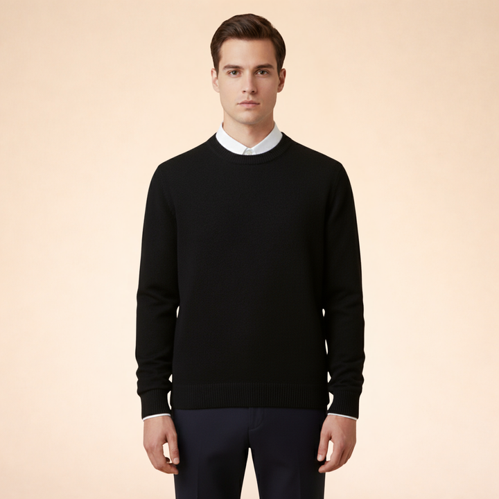 Logan | Men's Elegant Timeless Cashmere Sweater-Metro Lane Plaza