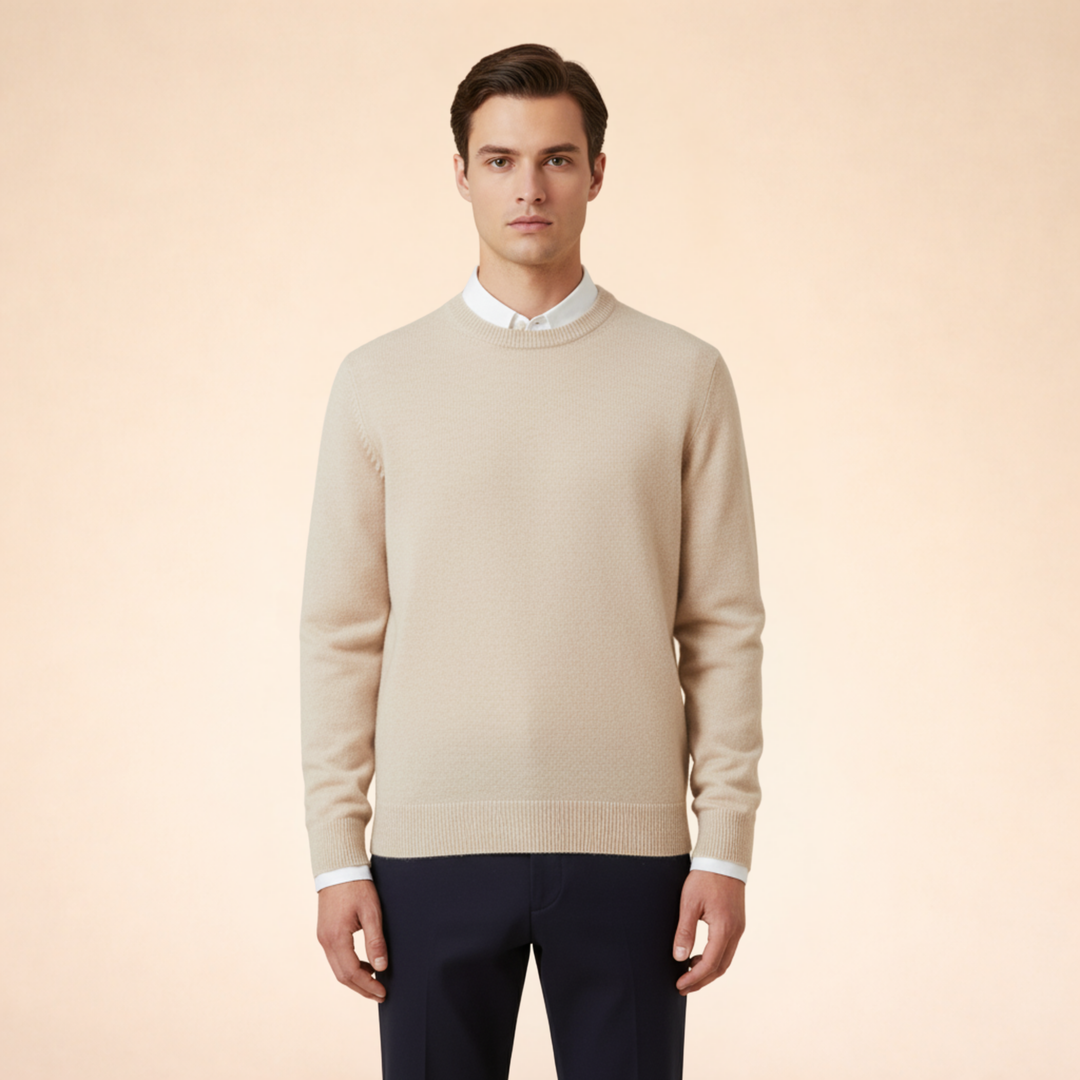 Logan | Men's Elegant Timeless Cashmere Sweater-Metro Lane Plaza