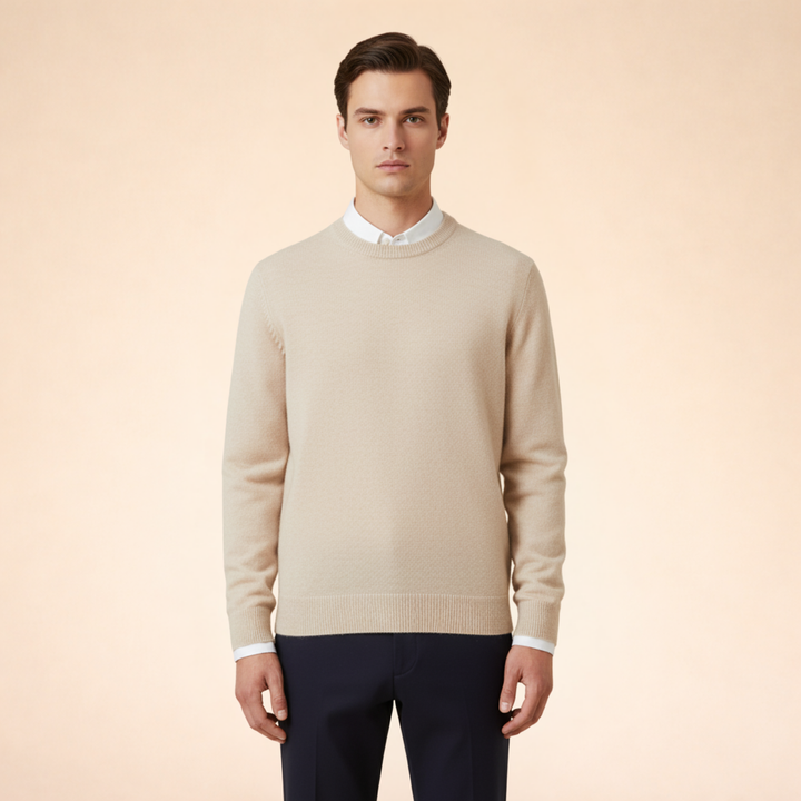 Logan | Men's Elegant Timeless Cashmere Sweater-Metro Lane Plaza